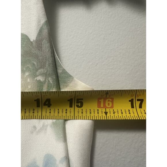 Calvin Klein Women’s Floral Fit & Flare Dress Size 8 White Blue Green Sleeveless - Picture 5 of 7